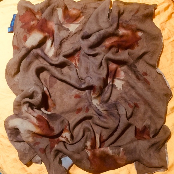 Vintage Ralph Lauren silk floral square scarf - Picture 2 of 8